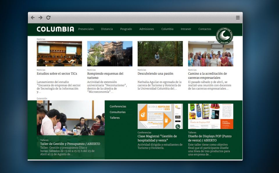 Portal web de la Universidad Columbia obtiene 5to puesto en ranking internacional